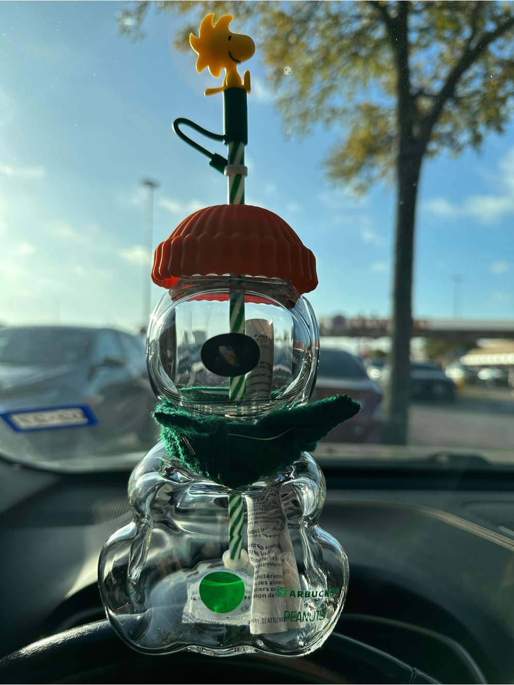 Starbucks Glass snoopy glass cup